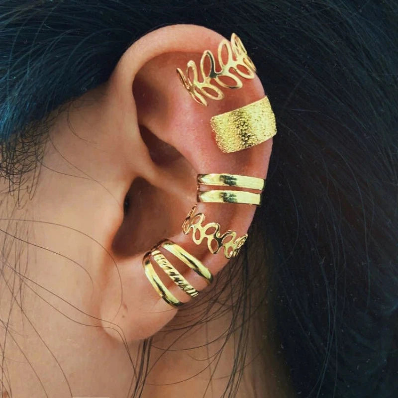 Ear Cuff Non-Piercing Fake Cartilage Clip Earrings For Women Men Creative Trend Jewelry